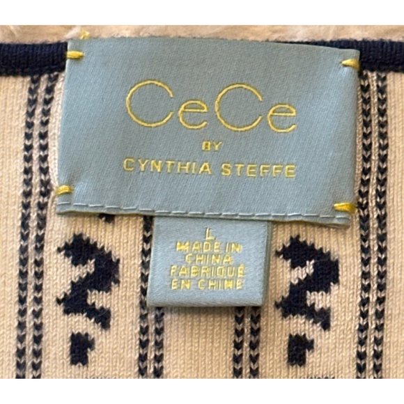 CeCe by Cynthia Steffe Brand Fit & Flare Dress Stretch Rayon Blend Women Size L - Picture 6 of 14